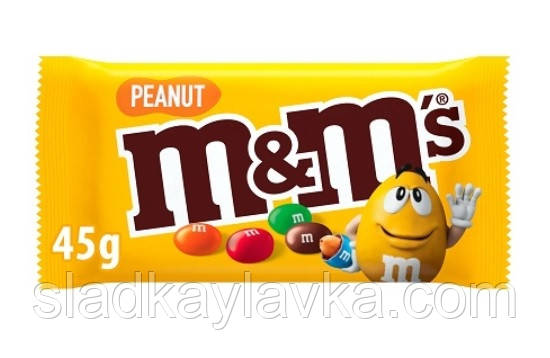 Драже M&M's жовтий 45 грам (Mars)