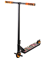 Трюковий двоколісний самокат Scooter з пегами та HIC системою (помаранчевий)