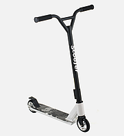 Трюковый двухколесный самокат Scooter з Y-образним кермом і різьбовий компресією (білий)