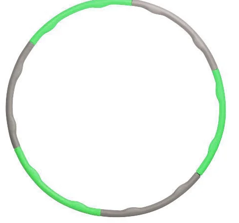 Хула-хуп масажний NO-407, обруч для фітнесу, сіро-зелений