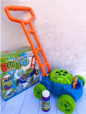 Дитяча каталка з мильними бульбашками газонокосарка Супер бульки  Metr+ 005/36257 від 3 років, фото 1