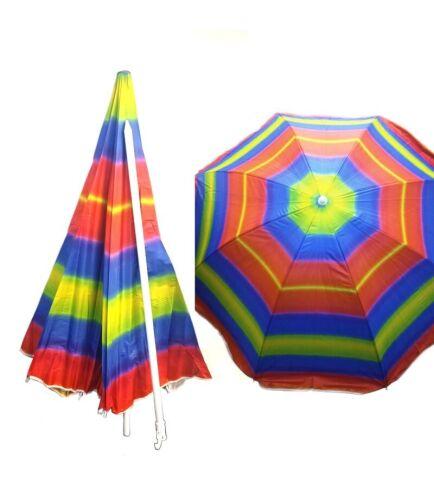 Складаний пляжний зонт 100T 2 м з нахилом і напиленням кольори в асортименті, фото 1