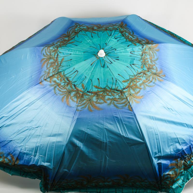 Складаний пляжний зонт 100T 2 м з нахилом і напиленням кольори в асортименті