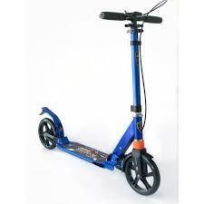 Складаний двоколісний самокат ScooTer Urban Sport з дисковим гальмом і підсклянником (синій)