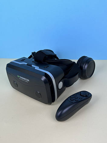 Окуляри віртуальної реальності VR Shinecon SC-G15E із навушниками + пульт, чорні, фото 1