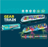 Інтерактивна іграшка дитячий Музичний паровоз 6608-12 В зі світлом і звуком