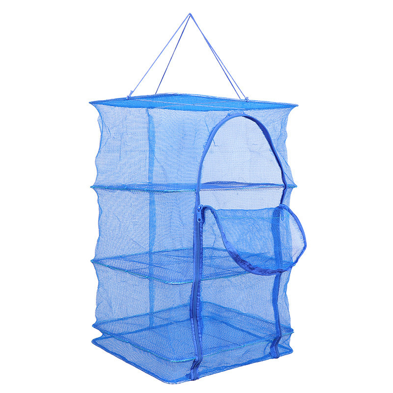 Складна ярусна сітка-сушка для риби, овочів, фруктів і грибів (45*45*65)