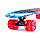 Трюковий міський безшумний Penny Board Nickel 27 світні PU колеса з принтом Fire and Ice., фото 5
