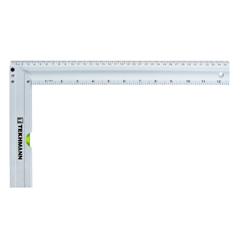 Кутник столярний з рівнем 350мм Tekhmann 9000350