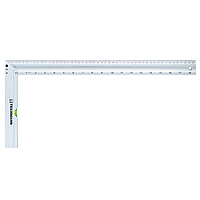 Кутник столярний з рівнем 500мм Tekhmann 9000500