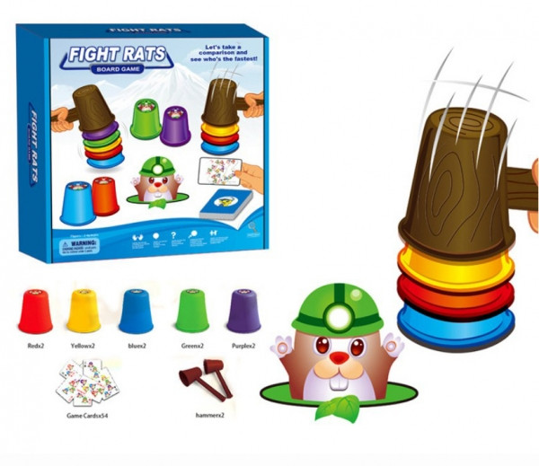 Настільна дитяча гра на увагу Fight rats, фото 1
