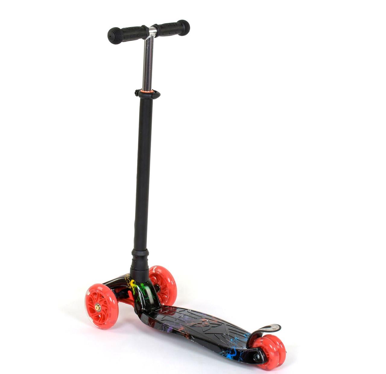 Best Scooter Maxi дитячий триколісний самокат з світяться колеса (блискавка)