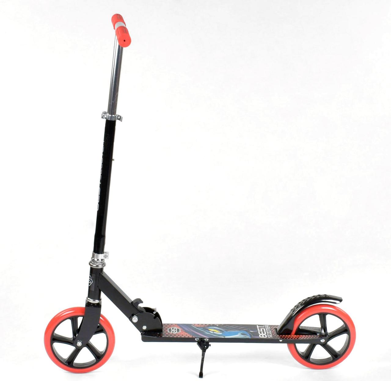 Best Scooter дитячий складаний двоколісний самокат зі складною підніжкою (червоний)