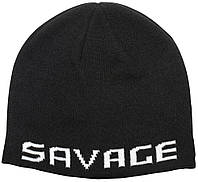 Шапка Savage Gear Logo Beanie One size к:black/white (161315) 1854.19.27