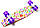 Penny Board Violet Flowers Світні PU колеса. Дитячий міський скейт, трюковий для підлітків, легкий та прочный, фото 6