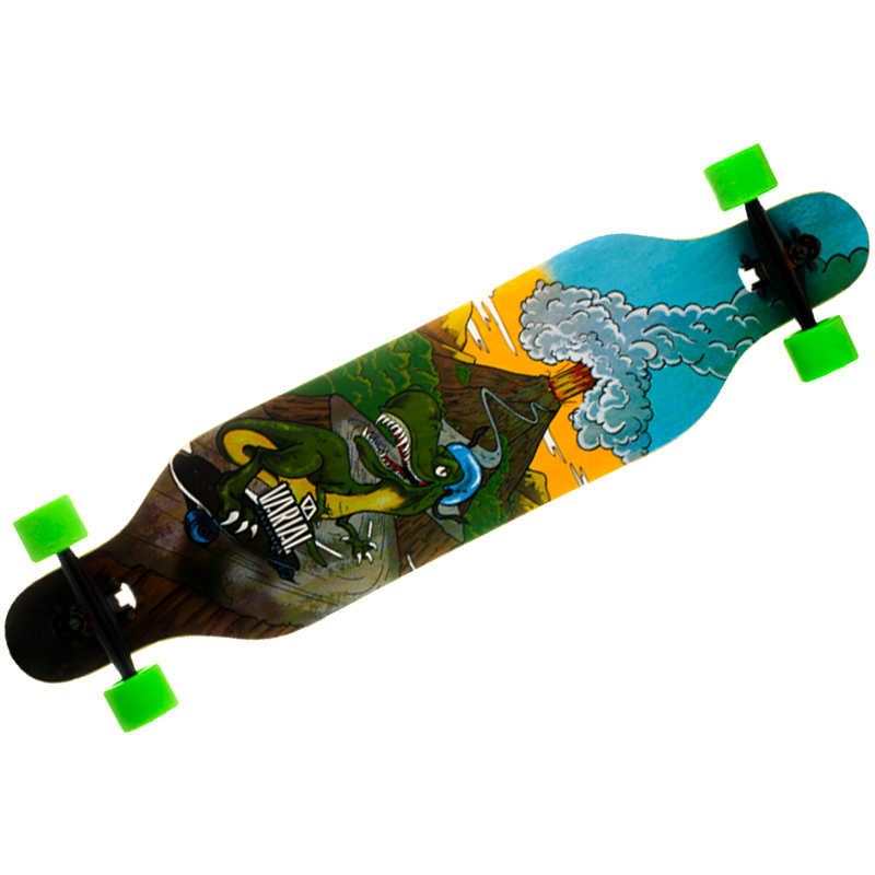 Лонгборд 880 Varial дерев'яний професійний з канадського клена (чорно-блакитний)