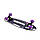Скейт оригінал "Penny Board FISH BVR-010" з принтом Космос дека 22х6 см з колесами що світяться LED., фото 5