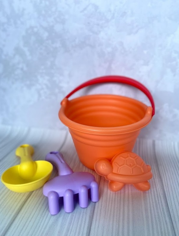 Metr+ HG-756 дитячий силіконовий набір для пісочниці з черепашкою.