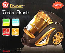 Контейнерний циклонний пилосос Domotec Turbo Brush MS-4408 3600 Вт з фільтром HEPA