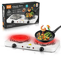 Спіральна двоконфоркова електроплита RAF 8020В 2000 Вт