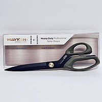 Ножницы швейные портновские премиум класса TC-H270-HB WAYKEN стальные лезвия, ручки мягкий пластик хаки (6683)