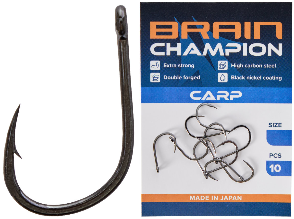 Крючок Brain Champion Carp #8 (10 шт.)