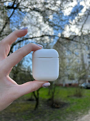 Силіконовий чохол для навушників AirPods 2 "CH014", білий, фото 3
