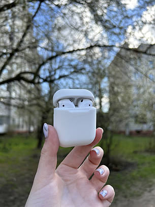 Силіконовий чохол для навушників AirPods 2 "CH014", білий, фото 1