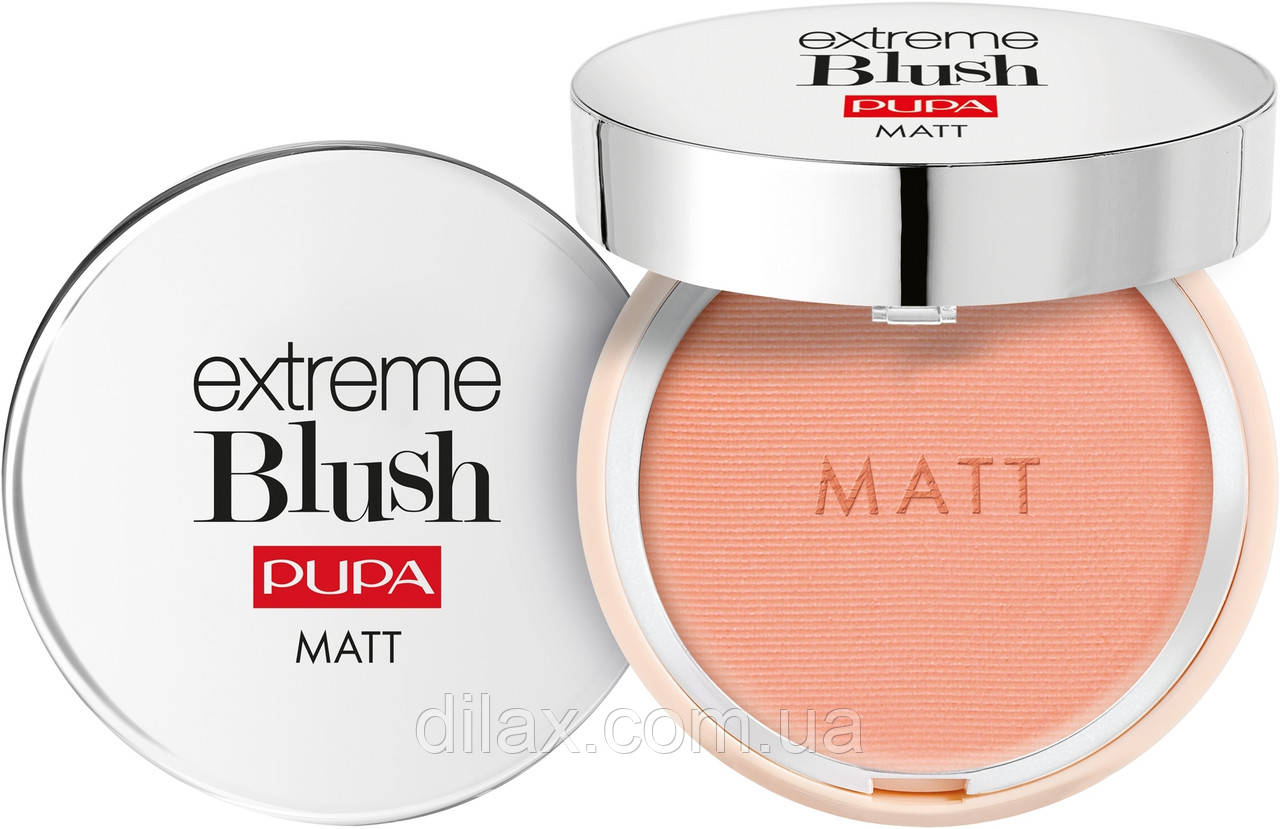 Компактні матові рум'яна Pupa Extreme Blush Matt 005 — Rose Brown (901563)