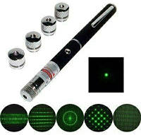 Лазерная указка Green Laser Pointer 803-5 5 насадок