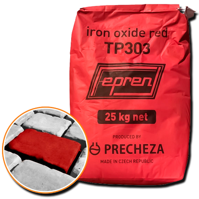 Залізоокисний пігмент (Чехія) Червоний 25 кг / барвник для бетону Fepren Precheza TP-303