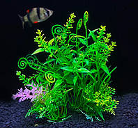 Декорация для аквариума растение Р518 14 см (пластик)