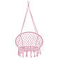 Підвісне крісло-гойдалка (плетене) Springos SPR0042 Pink, фото 8