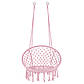 Підвісне крісло-гойдалка (плетене) Springos SPR0042 Pink, фото 4