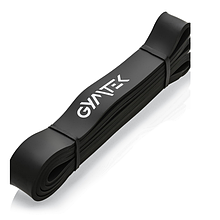 Латексна гумка Gymtek 17-39 кг для фітнесу та різних вправ. (Чорний)