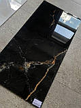 Плитка для підлоги і стін COSMIC BLACK 60X120 RECT. (1,44) HIGH GLOSSY, фото 5
