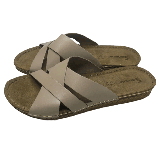 Жіночі шльопки з перепльотом із натуральної шкіри, літні босоніжки на низькому ходу, пляжні сланці на платформі, фото 2