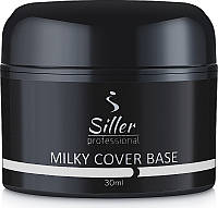 База камуфлирующая для ногтей, 30 мл - Siller Professional Base Cover Milky Молочная база (974787)