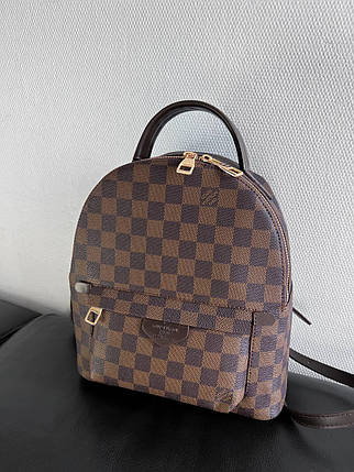Жіночий рюкзак LV Backpack екошкіра рюкзак ЛВ коричневий з ремінцями крос-боді для дівчини Луї Віттон, фото 1