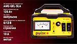 Зарядний пристрій 6-12 V 10-120AHR Автомобільний Для акумулятора Авто PULSO, фото 2