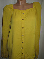 Блуза женская Select б/у желтая размер 44-46