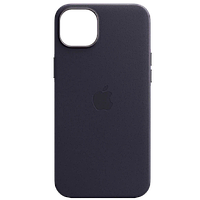 Кожаный чехол для IPhone 14 Pro Leather Case c MagSafe (Фиолетовый)