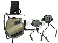 Военные защитные наушники с гарнитурой Earmor м32 и адаптером для наушников