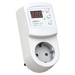Реле контролю напруги ZUBR R116y, система захисту від перенапруги в розетку