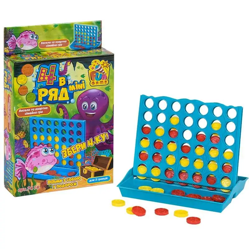 Настільна мінігра 4 в ряд Fun Game 7414