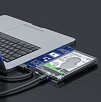 Зовнішня кишеня Shuole U25C USB 3.1 Type C для HDD 2.5" прозорий, фото 9