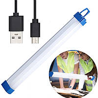 Лампа аккумуляторная на магнитах с USB, 30см, BK-300 / Линейный LED светильник, портативный