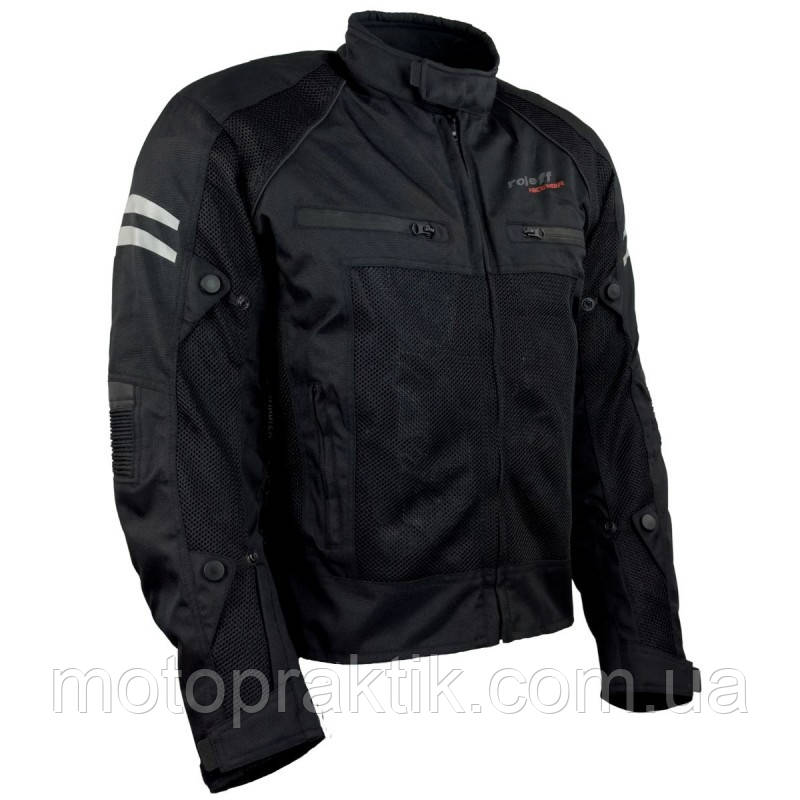 Roleff RO-613 Mesh Jacket Black, S - Мотокуртка текстильна літня із захистом, фото 1