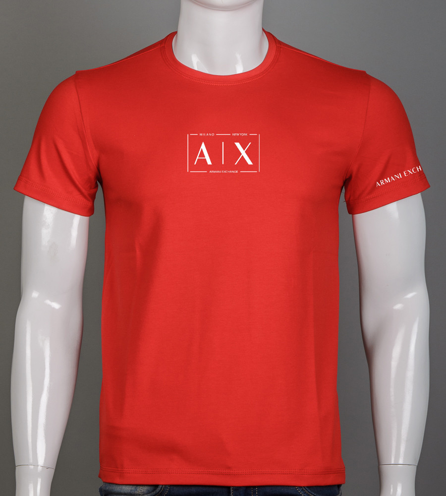 Футболка чоловіча AX Armani Exchange 2327м (Уп.4шт M-XXL), Червоний