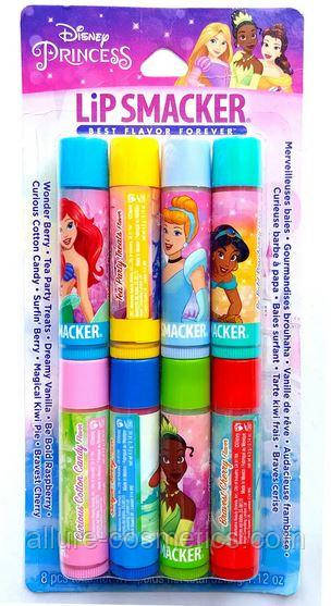 Набір бальзамів для губ Принцеси Діснея Lip Smacker Disney Princess Lip Balm 8 шт.